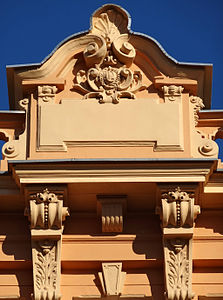 Top adorned gable