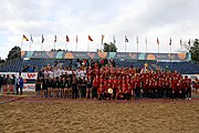 Deutsch: Beachhandball Europameisterschaften 2019 (Beach handball Euro); Tag 6: 7. Juli 2019 – Siegerehrungen English: Beach handball Euro; Day 6: 7 July 2019 – Medal ceremony