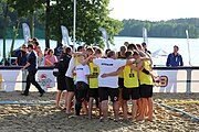 Deutsch: Beachhandball Europameisterschaften 2019 (Beach handball Euro); Tag 4: 5. Juli 2019 – Männer, Viertelfinale, Ungarn-Deutschland 2:1 (23:16, 11:23, 9:6) English: Beach handball Euro; Day 4: 5 July 2019 – Quarter Final Men – Hungary-Germany 2:1 (23:16, 11:23, 9:6)