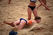 Deutsch: Beachhandball bei den Olympischen Jugendspielen 2018; Tag 5, 10. November 2018; Mädchen, Hauptrunde - Kroatien-Niederlande 1:2 English: Beach handball at the 2018 Summer Youth Olympics at 11 October 2018 – Girls Main Round – Croatia-Netherlands 1:2