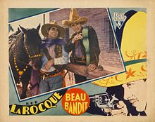 Lobby card for the film. Beau Bandit Lobby Card.jpg