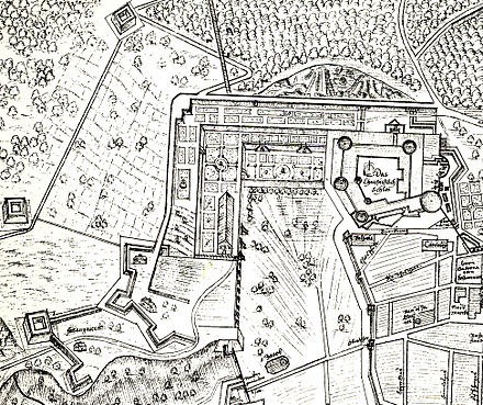 Befestigungsplan aus dem Jahr 1622