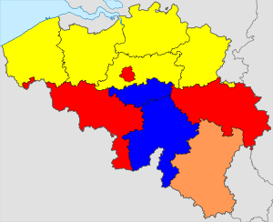 Belgian federal election 2014 - Chamber - circumscriptions.svg