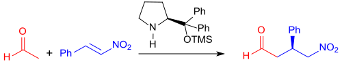 Enantioselective addition to β-nitrostyrene