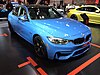 BMW F30 M3 bleue au Salon de l'auto de Toronto 2014.jpg