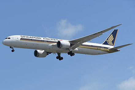 The 787-10 began commercial service on April 3, 2018, with Singapore Airlines