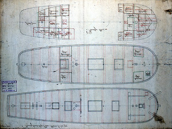 Plan of the lower decks of the Bounty