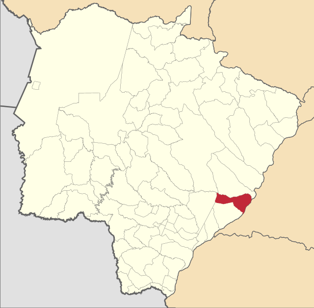 Localização de Bataguassu em Mato Grosso do Sul
