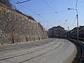 English: Tram track in Husova street Čeština: Tramvajová trať v Husově ulici