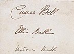 Emily Brontëová, podpis (z wikidata)