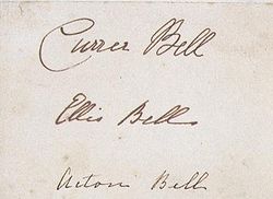 Emily Brontës signatur