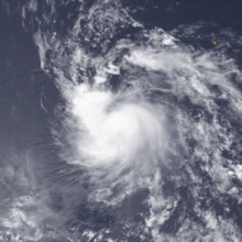 Satellite image of Tropical Storm Bud shortly after being upgraded and receiving a name late on June 27 Bud 1994-06-27 2030Z.png