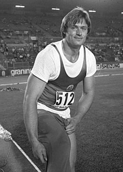 Wolfgang Schmidt vid Världscupen i friidrott 1977 i Düsseldorf