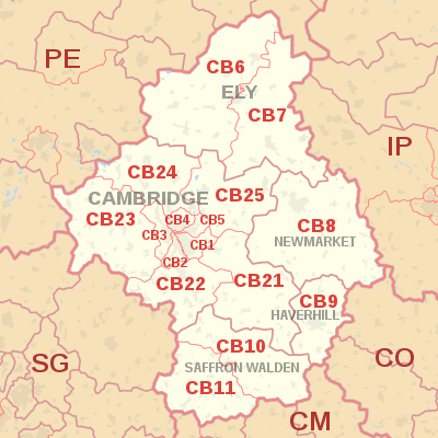 Cb Postcode Area Wikipedia