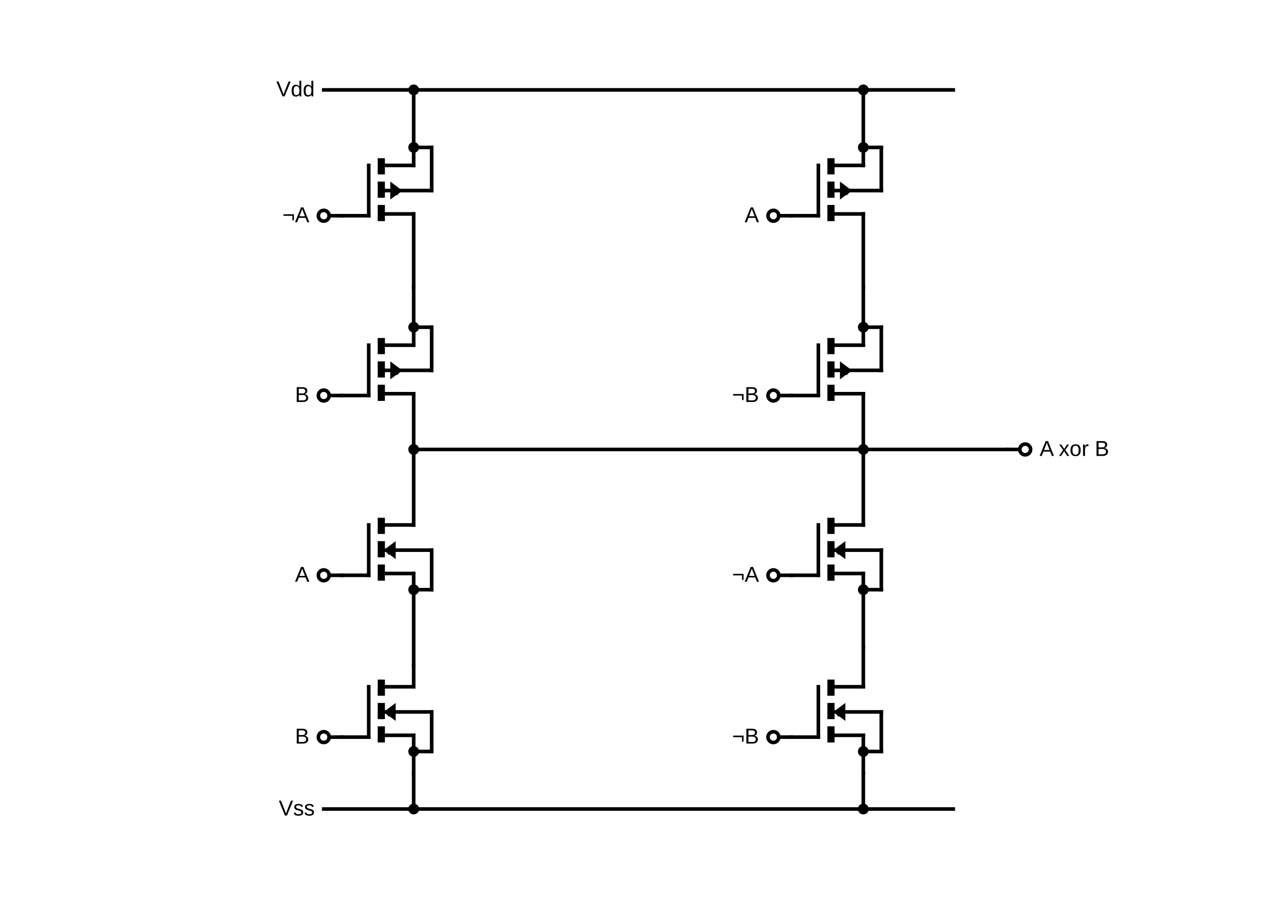 xor gate transistor diagram