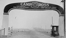 Entrance to Camp Ross in San Pedro, supporting troop deparing at Naval Operating Base Terminal Island Camp Ross LA CA.jpg