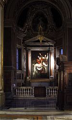 Copy of Caravaggio's Deposition by Michael Koeck in Capella della Pieta Capella della Pieta - Chiesa Nuova - Rome 2015.jpg