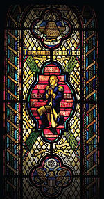 Stained glass window of George Washington in prayer, Capitol Prayer Room Capitol Prayer Room stained glass window.jpg