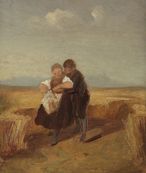 File:Carl Spitzweg Bub und Mädchen im Kornfeld.jpg