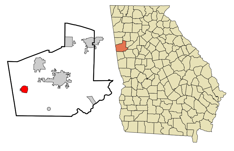 File:Carroll County Georgia Incorporated and Unincorporated areas Bowdon Highlighted.svg
