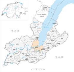 Карта на Женева