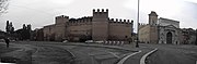 Castro Pretorio - le mura a Porta Pia 1849