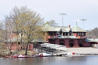 Newell Boathouse Harvard University boat storage facility
