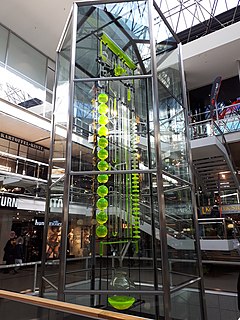 Clock of Flowing Time Water clock in Berlin