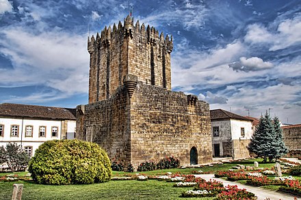 The remnants of ancient Keep of the Castle of Chaves