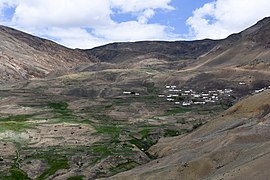 Chicham village and fields, Spiti