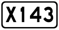 China County Road X143.svg