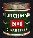 Churchman's ndeg 1 tin Churchmans No1 Special cigarettes, foto8.JPG