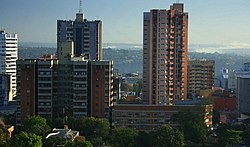 Buildings in downtown Ciudad del Este.