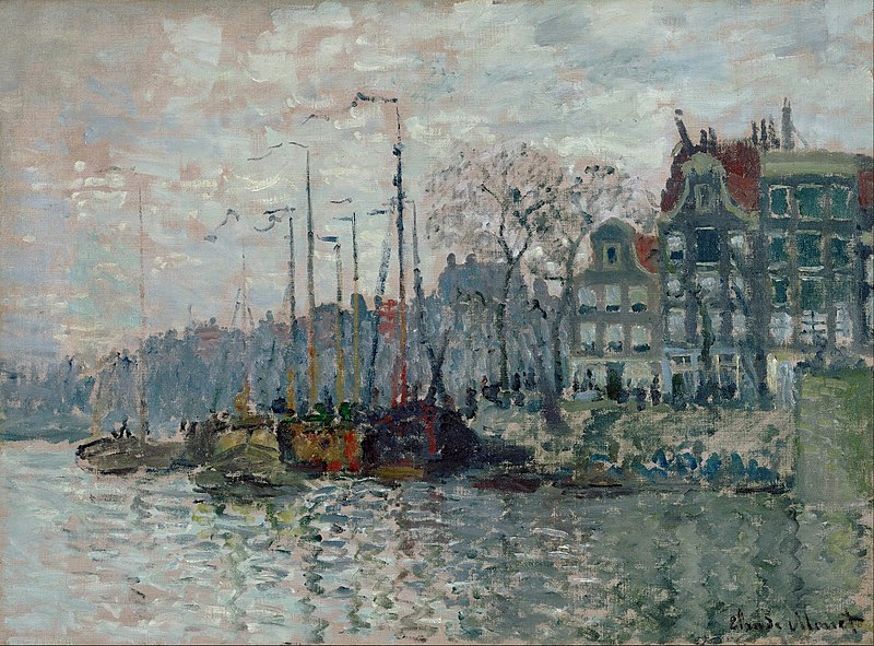 File:Claude Monet - View of the Prins Hendrikkade and the Kromme Waal in Amsterdam - Google Art Project.jpg