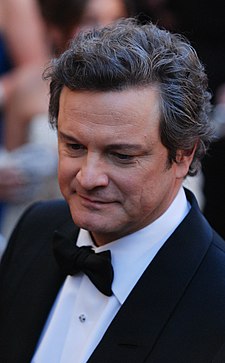 A photograph of Colin Firth at the 83rd Academy Awards in 2011