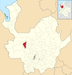 Vị trí của khu tự quản Cañasgordas trong tỉnh Antioquia
