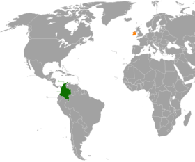 Irlande (pays) et Colombie