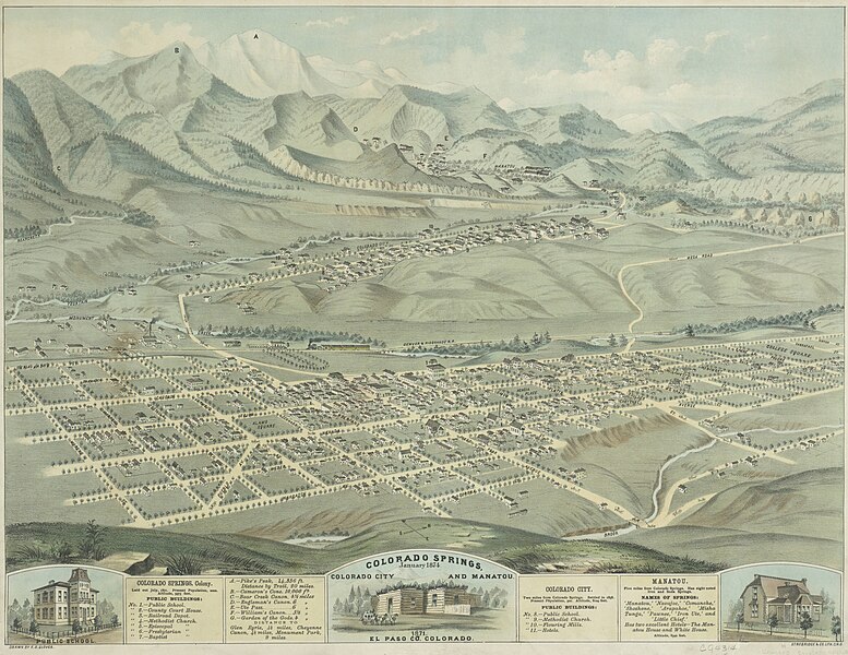 File:Colorado Springs, January 1874 ; Colorado City and Manitou 1871, El Paso Co., Colorado - DPLA - 7c3f3a75bc242b75d69dd6b576880247.jpg