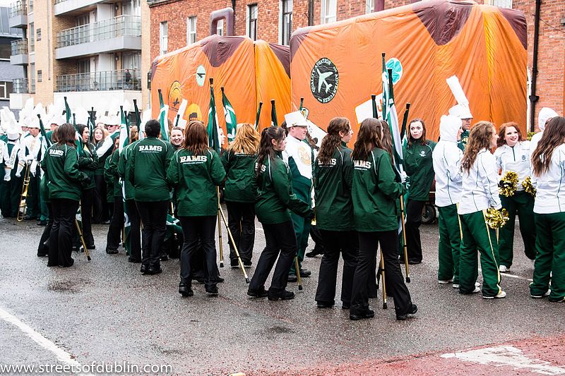 File:Colorado State University Marching Band, Colorado, USA - Getting Ready For The 2013 Patrick's Day Parade (8566943248).jpg