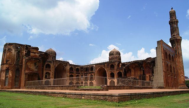 Ruins of a madrassa built by Mahmud Gawan, the Bahmani minister.
