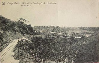 Railway near Madimba Congo Belge. District du Stanley-Pool. Madimba. La voie ferree.jpg