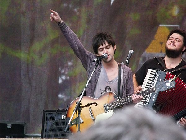 Oberst in 2010 performing at the Hardly Strictly Bluegrass music festival in San Francisco