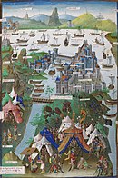 Het beleg van Istanbul in 1453 volgens een 15e-eeuwse Franse miniatuur