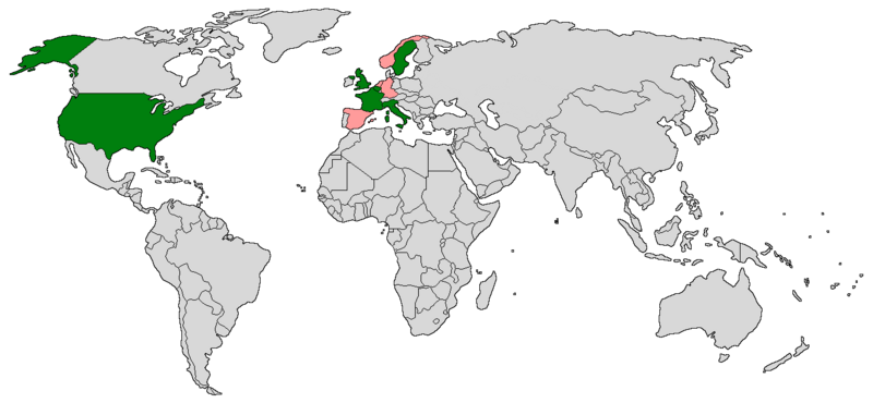 File:Countries with F1 Powerboat races in 1983.png
