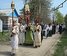 Traditional Paschal procession by Russian Orthodox Old-Rite Church Crucession Davidovo-Elizarovo Guslitci Moscow reg 8504.jpg