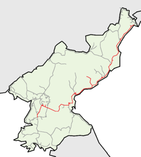 Pyongra Line railway line in North Korea