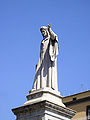 Statue of Dante in the Piazza Dante in Naples