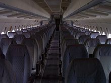 Interior of an Air Inter Dassault Mercure.