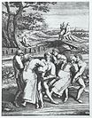 Painting by Pieter Brueghel the Elder about the mania