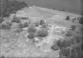 Digs and Buildings, photo 2, Oak Island, Nova Scotia, Canada, August 1931.jpg